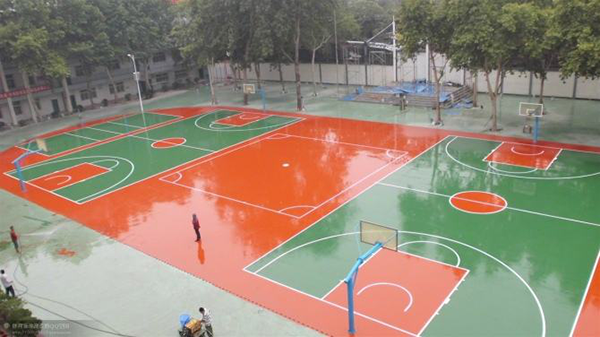 硅PU籃球場