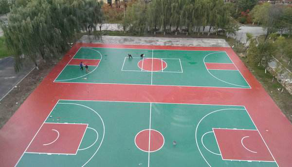 硅PU籃球場