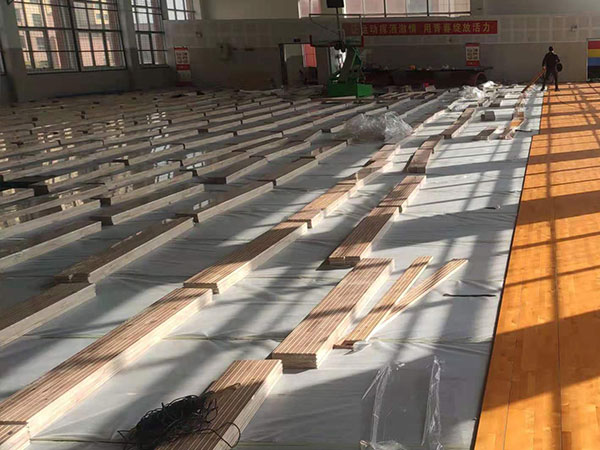 籃球場木地板施工